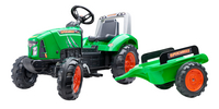 Falk tractor met aanhangwagen Supercharger groen