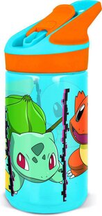 Gourde avec paille Pokémon bleu 480 ml