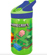 Drinkfles met rietje Minecraft groen 480 ml