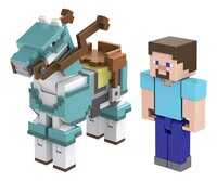 Figurine articulée Minecraft Créer-Un-Bloc - Steve et Cheval avec armure-Côté droit