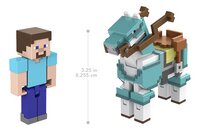 Figurine articulée Minecraft Créer-Un-Bloc - Steve et Cheval avec armure-Détail de l'article