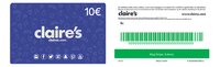 Giftcard Claire's 10 euro