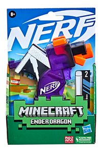 Nerf blaster Minecraft MicroShots - Ender Dragon-Vooraanzicht