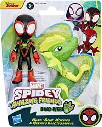 Actiefiguur Spidey en zijn Geweldige Vriendjes Dino-Webs Miles Morales en Electrosaurus