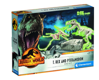 Clementoni Jurassic World 3 Kit d'excavation T-Rex et Ptéranodon