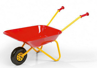 Kinderkruiwagen kunststof rood/geel