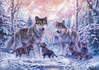 Ravensburger puzzel Arctische wolven-Vooraanzicht