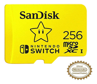 SanDisk carte mémoire microSDXC pour Nintendo Switch 256 Go-Avant