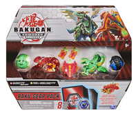 Bakugan Baku-Gear 4 figurines - Sairus Utra & Trox x Nobilious Ultra