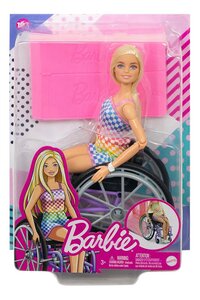 Barbie poupée mannequin Fashionistas fauteuil roulant avec rampe-Avant