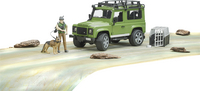 Bruder 4x4 Land Rover Defender met boswachter en hond-Artikeldetail
