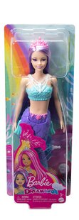 Barbie mannequinpop Dreamtopia Zeemeermin - paars haar-Vooraanzicht