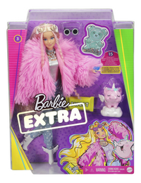 Barbie poupée mannequin Extra - Fluffy Pink Jacket-Avant