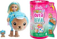 Mattel Poupée mannequin Barbie Cutie reveal Chelsea constume cuties Teddy Dolphin