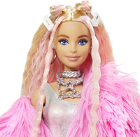 Barbie mannequinpop Extra - Fluffy Pink Jacket-Artikeldetail