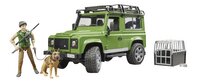 Bruder 4x4 Land Rover Defender avec garde-forestier et chien-Côté droit