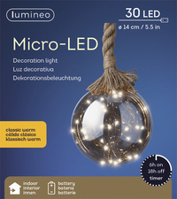 Lumineo décoration lumineuse Micro-LED 14 cm