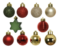 Boule de Noël or/rouge/vert 30 pièces-Détail de l'article