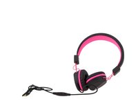 Kurio hoofdtelefoon voor kids roze/zwart