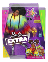 Barbie mannequinpop Extra - Rainbow Coat-Vooraanzicht