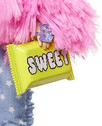 Barbie mannequinpop Extra - Fluffy Pink Jacket-Artikeldetail