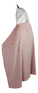 Plaid à capuche Licorne rose/blanc-Côté droit