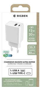 bigben double chargeur USB A+C 32W