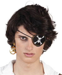 Accessoires voor piraat ooglap en oorbel