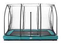 Salta trampoline enterré avec filet de sécurité Comfort Edition Ground L 3,05 x Lg 2,14 m vert-Avant