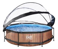 EXIT piscine avec coupole Ø 3 x H 0,76 m Wood-Détail de l'article