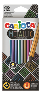 Carioca crayon de couleur Metallic - 12 pièces