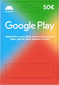 Carte-cadeau Google Play 50 euros