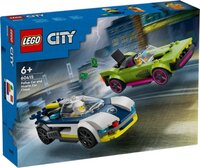 LEGO City Politiewagen en snelle autoachtervolging 60415