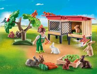 PLAYMOBIL Country 71252 Enfant avec enclos et lapins-Image 1