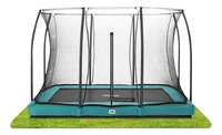 Salta trampoline enterré avec filet de sécurité Comfort Edition Ground L 3,05 x Lg 2,14 m vert-Détail de l'article