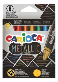 Carioca waskrijt Metallic Wax - 8 stuks