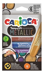 Carioca plakkaatverfsticks Metallic - 6 stuks