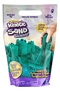 Kinetic Sand Shimmer turquoise scintillant