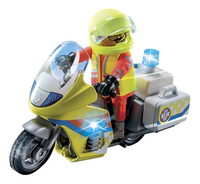PLAYMOBIL City Life 71205 Noodmotorfiets met zwaailicht-Vooraanzicht