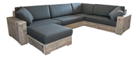 Dutchwood hoekzetel bruin 350 x 250 cm-Linkerzijde