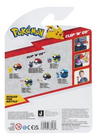 Pokémon Clip 'N Go Wave 10 Pikachu + Repeat Ball-Achteraanzicht