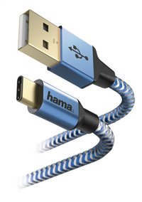 Hama kabel Reflective USB Type-C naar USB blauw-Artikeldetail