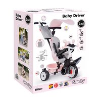 Smoby Tricycle 3 en 1 Baby Driver rose