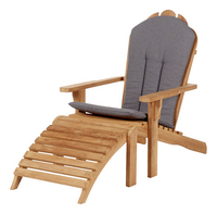 Loungezetel Adirondack teak met voetenbankje Bear Chair-Afbeelding 5
