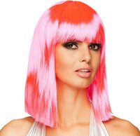 Perruque Neon Rose