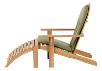 Loungezetel Adirondack teak met voetenbankje Bear Chair-Afbeelding 8