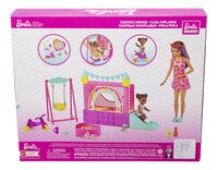 Barbie speelset Skipper Babysitters Inc. Springkasteel met 2 poppen-Achteraanzicht