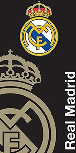 Strandlaken Real Madrid 70 x 140 cm zwart