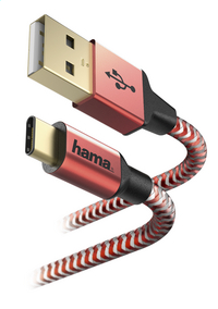 Hama kabel Reflective USB Type-C naar USB rood-Artikeldetail
