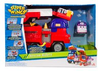 Super Wings brandweerwagen Rescue Riders en Dizzy-Vooraanzicht
